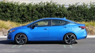 Blue 2023 Nissan Versa SR