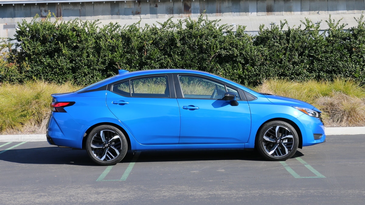 Blue 2023 Nissan Versa SR