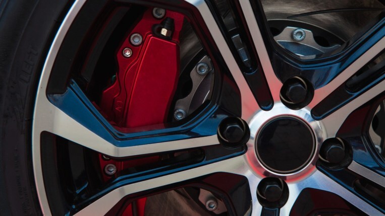 Red brake pads