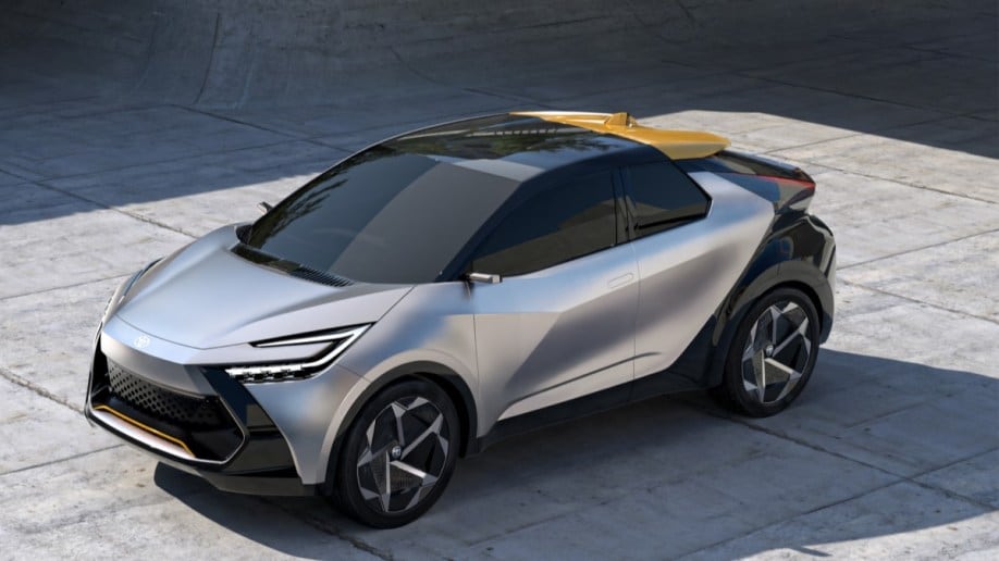 The Toyota C-HR Prologue Concept from above