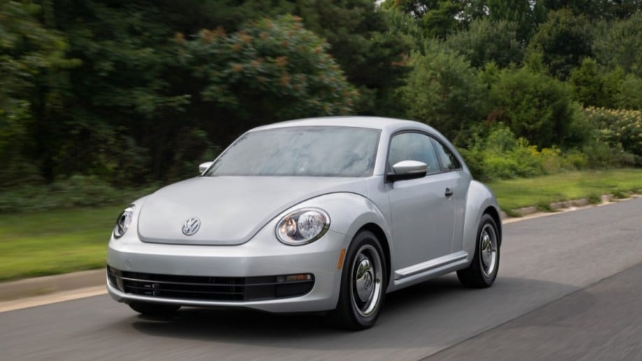 The 2016 Volkswagen Beetle seen from a front quarter angle