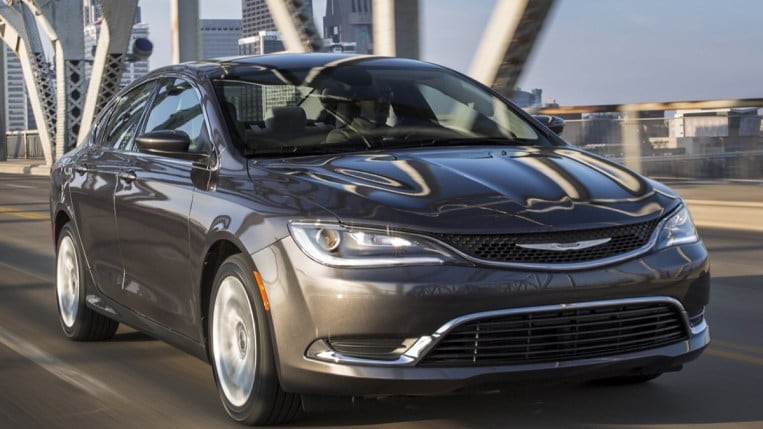 The 2017 Chrysler 200 seen from a front quarter angle