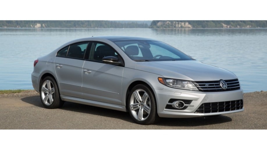 The 2017 Volkswagen CC seen from a front quarter angle