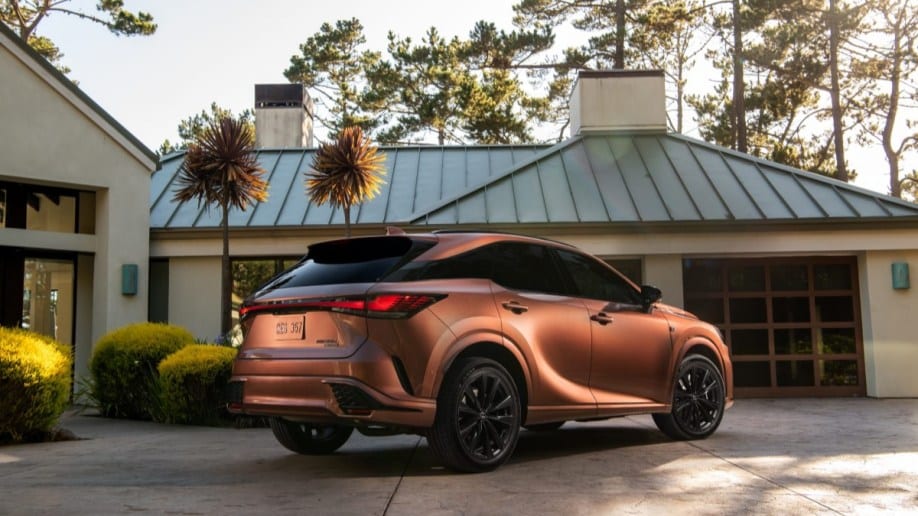 The 2023 Lexus RX 500h F Sport Performance AWD in Copper Crest