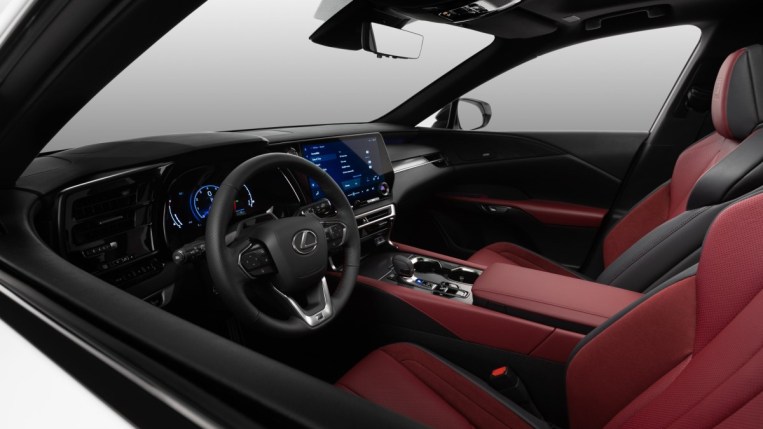 The seats of the 2023 Lexus RX 500h F Sport Performance AWD