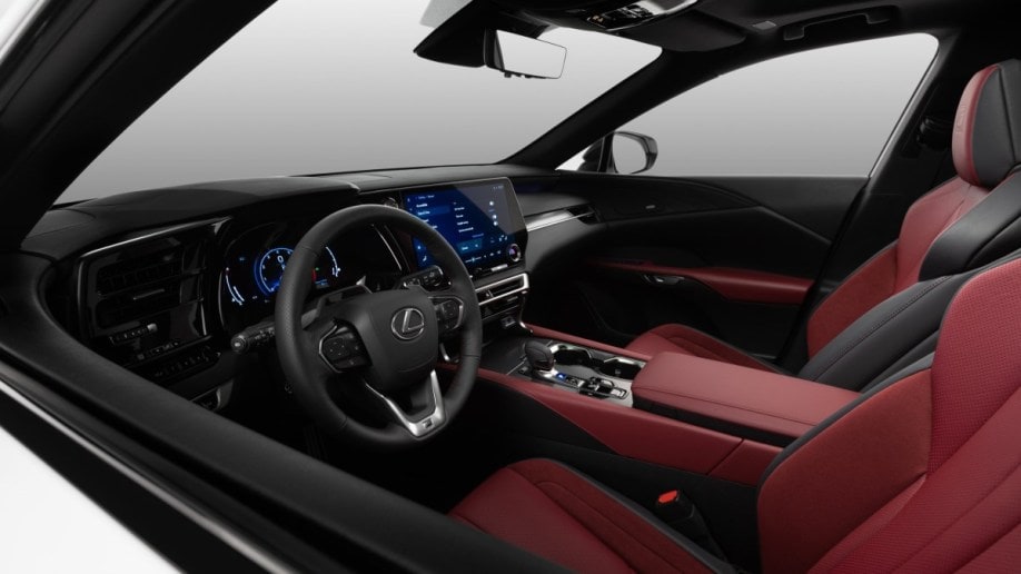 The seats of the 2023 Lexus RX 500h F Sport Performance AWD