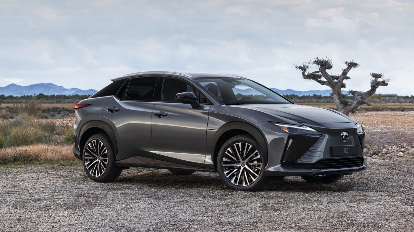 2023 Lexus RZ in grey.