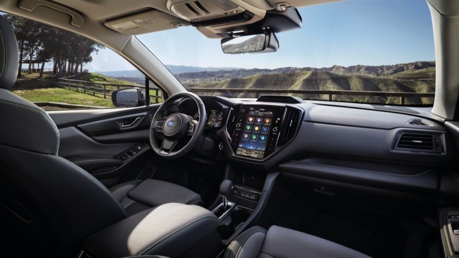 The dashboard of the 2023 Subaru Ascent with its 11.6-inch touchscreen