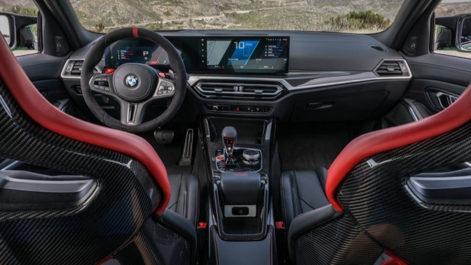 The interior of the 2024 BMW M3 CS.