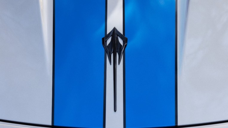 The badge of the 2024 Chevrolet Corvette E-Ray