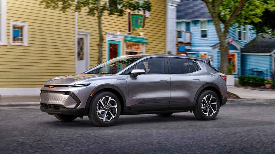 2024 Chevrolet Equinox EV in beige.