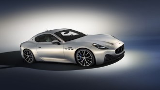 The 2024 Maserati Gran Turismo seen from a front quarter angle