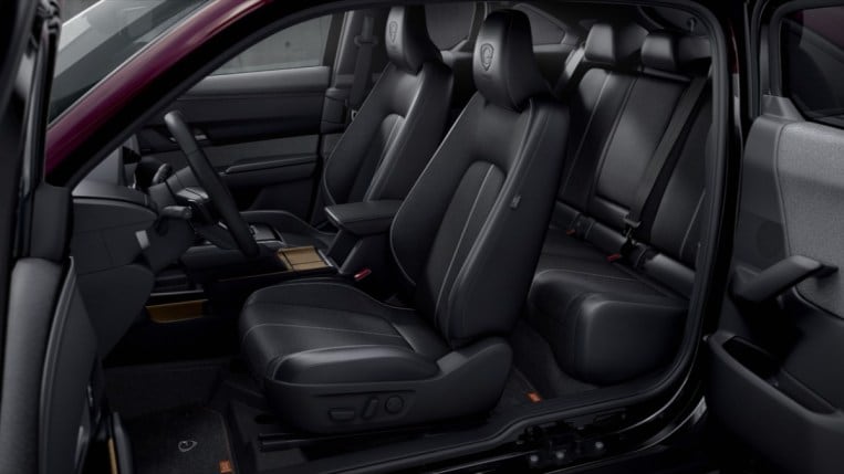The interior of the Mazda MX-30 R-EV 