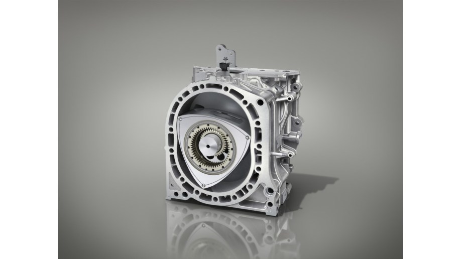 The rotary range extender engine of the Mazda MX-30 R-EV 