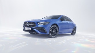 The 2024 Mercedes-Benz CLA 250 seen from a front quarter angle