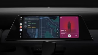 An update to Android Auto creates a new split-screen view so users can spend less time scrolling through menus