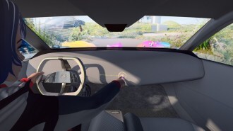 The augmented reality windshield display of the BMW i-Vision Dee concept