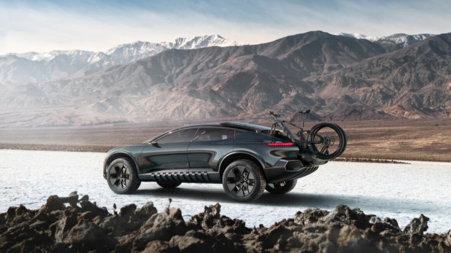 The Audi Activesphere concept with its hidden bed loaded