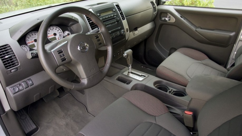 The interior of the 2011 Nissan Frontier
