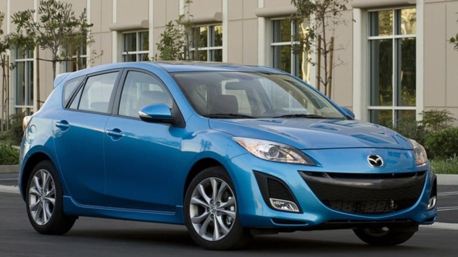 2012 Mazda3 in blue.