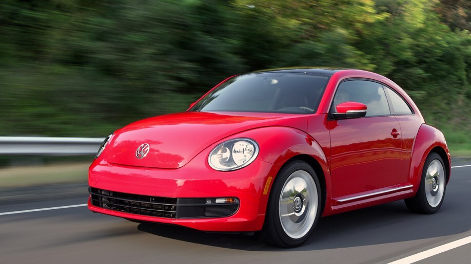 2012 Volkswagen Beetle in red.