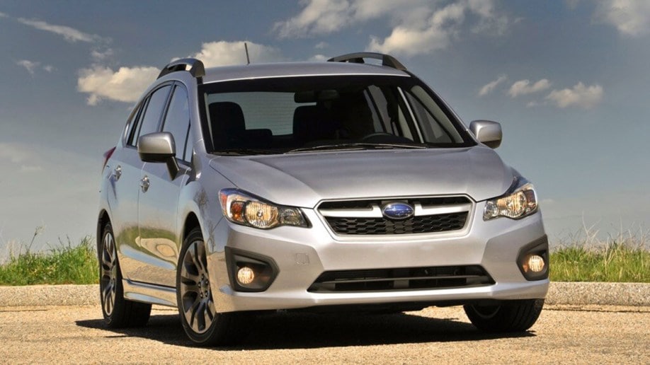 2014 Subaru Impreza in silver.