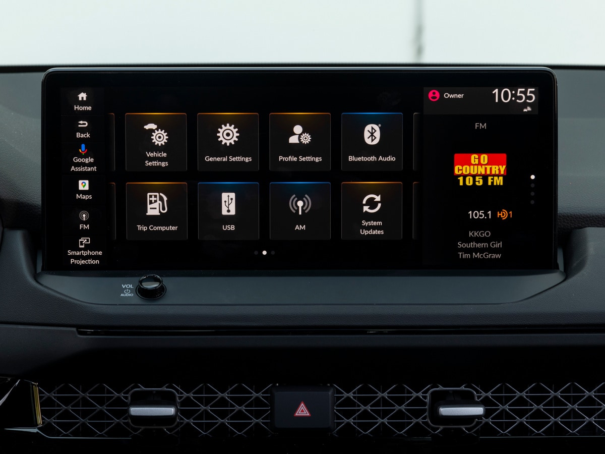 2023 Honda Accord Hybrid infotainment screen.