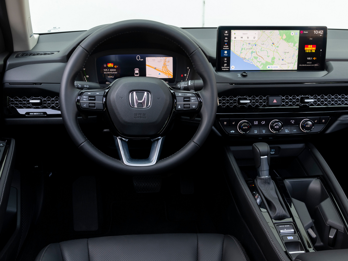 2023 Honda Accord Hybrid steering wheel.