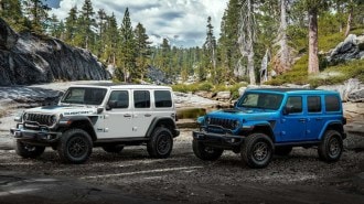 The 2023 Jeep Wrangler Rubicon 20th Anniversary Editions, 392 and 4xe, side by side