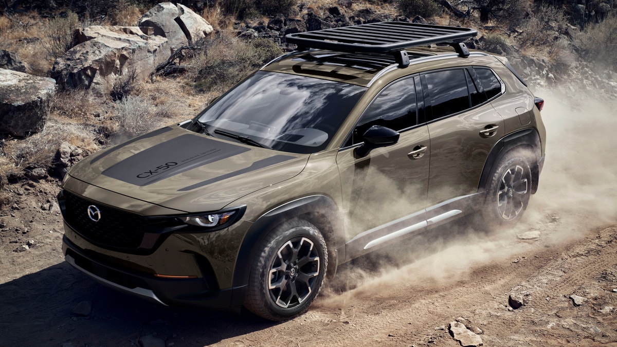 2023 Mazda CX-50 Meridian Edition off-roading.