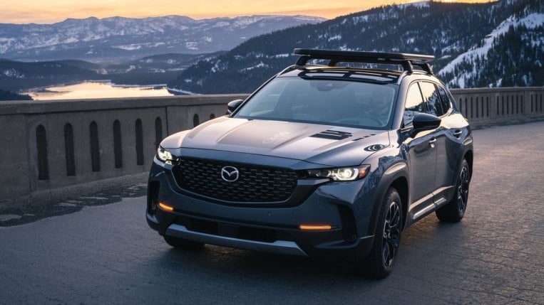 2023 Mazda CX-50 Meridian Edition on bridge.