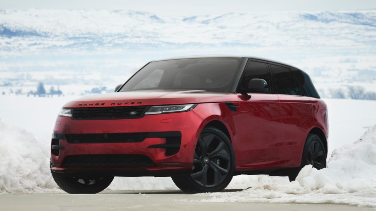 2024 Range Rover Sport Deer Valley Edition parked near a snow bank.