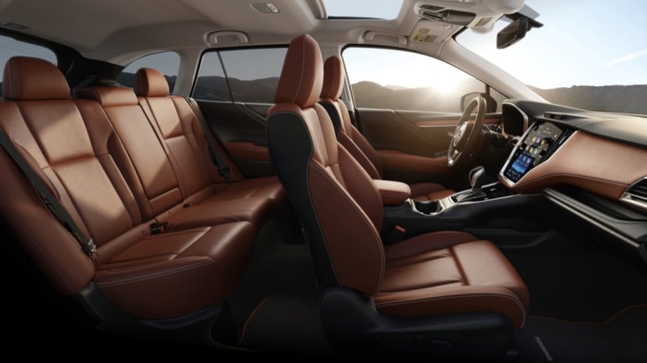 The Nappa Leather seats of the 2023 Subaru Outback