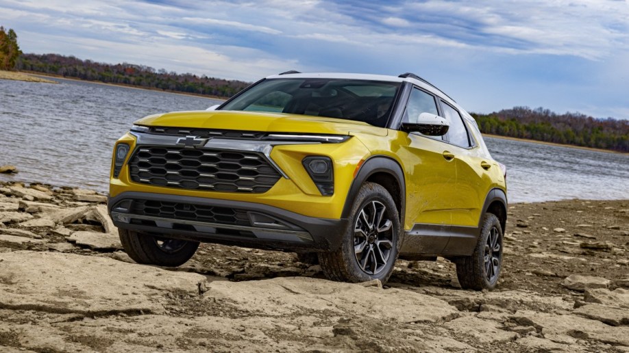 The 2024 Chevrolet Trailblazer seen from a front quarter angle