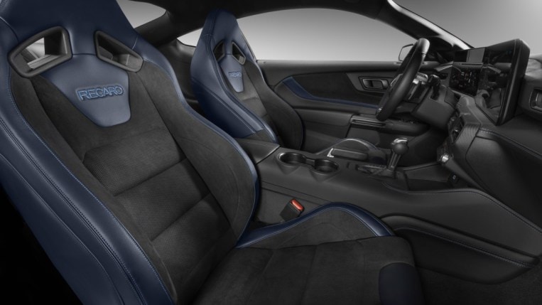 The seats of the 2024 Ford Mustang Dark Horse
