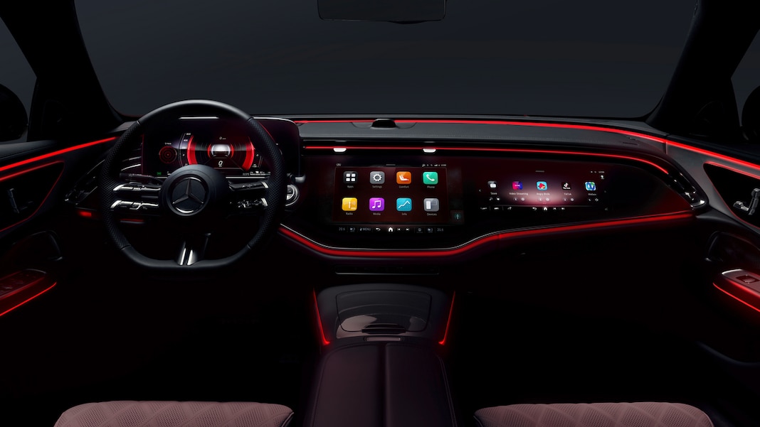 2024 Mercedes-Benz E-Class Interior: Angry Birds, TikTok, Zoom, and ...