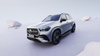The 2024 Mercedes-Benz GLE seen from a front quarter angle