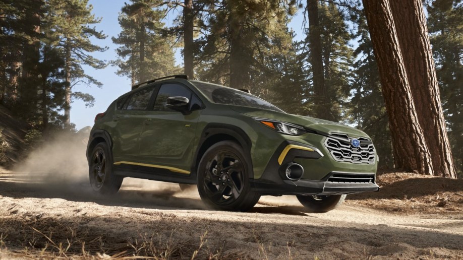 The 2024 Subaru Crosstrek seen from a front quarter angle