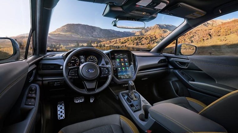 The interior of the 2024 Subaru Crosstrek