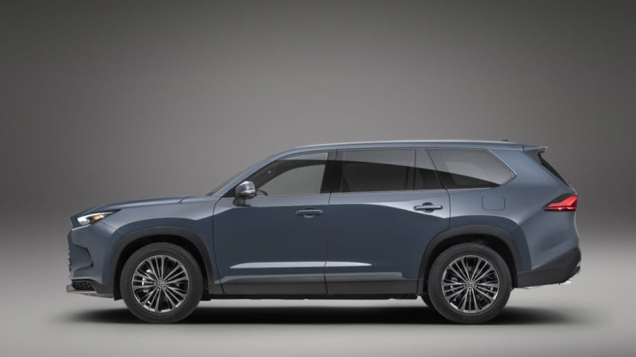 The 2024 Toyota Grand Highlander seen in profile