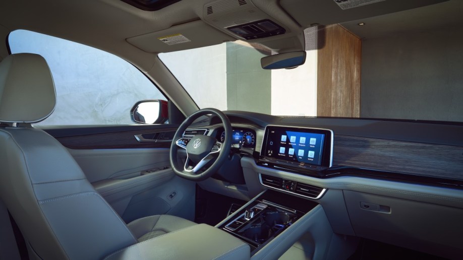 The cabin of the 2024 Volkswagen Atlas