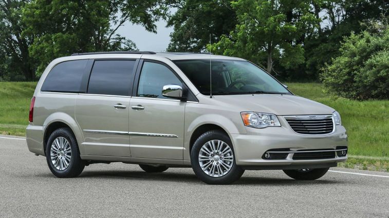 2016 Chrysler Town & Country in tan.