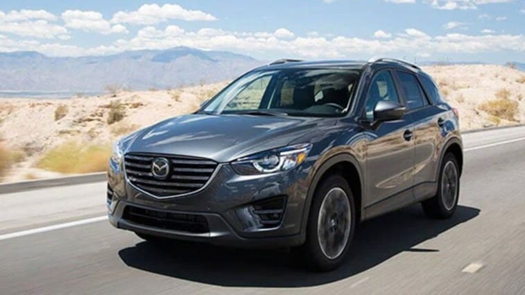 2016 Mazda CX-5 in dark grey.