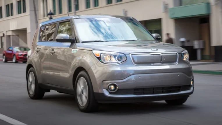 2019 Kia Soul EV in grey.