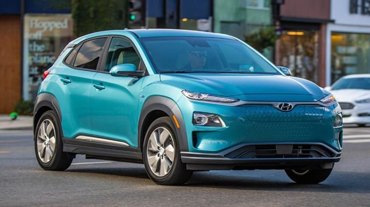 2020 Hyundai Kona Electric in blue
