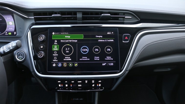 2023 Chevrolet Bolt EUV Premier energy and charging screen.
