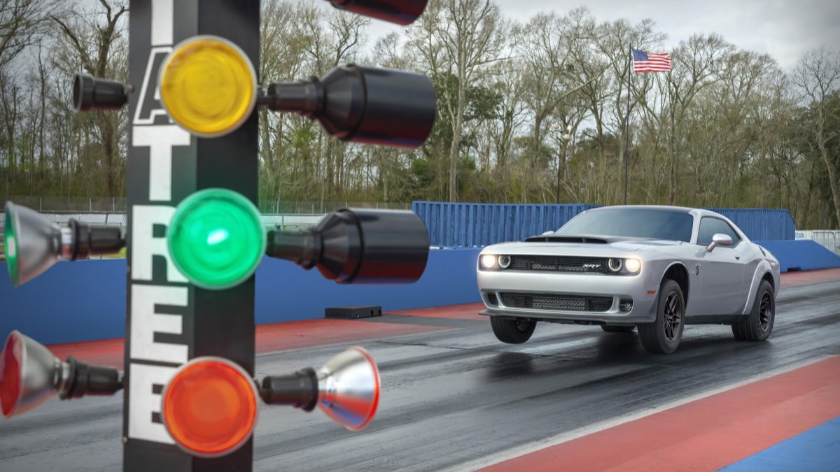 The 2023 Dodge Challenger SRT Demon 170 launches for a drag run