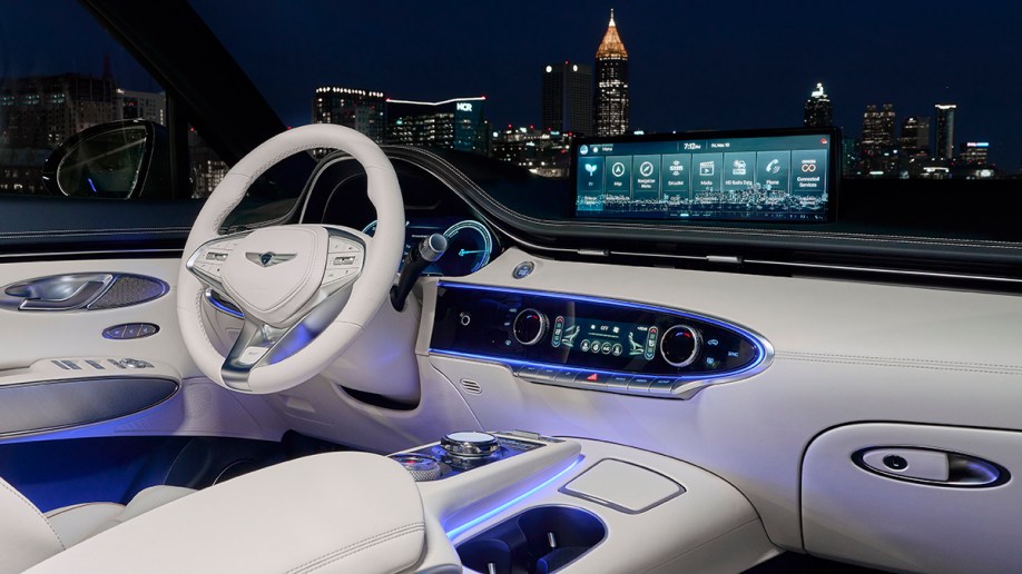 2023 Genesis Electrified GV70 interior.