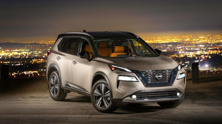 2023 Nissan Rogue in brown.