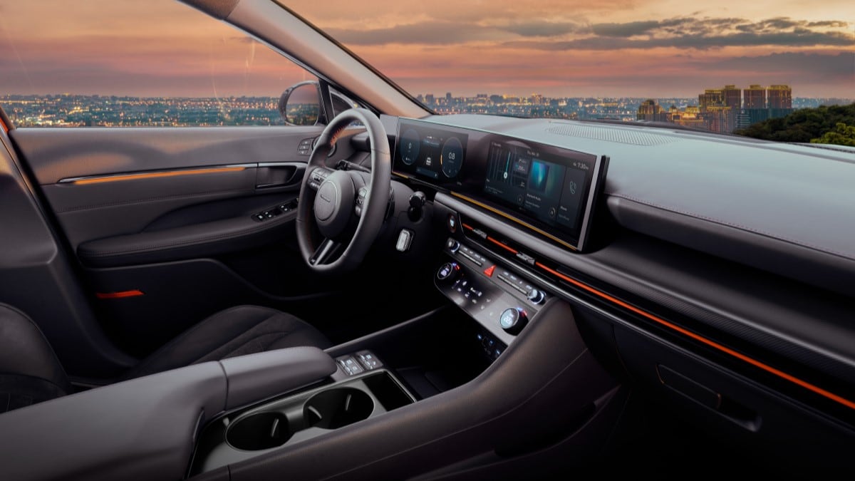The cabin of the 2024 Hyundai Sonata N-Line